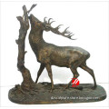 brass metal cast animal deer statue